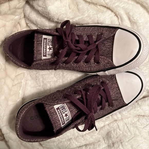 Converse Shoes - SPRING SALE! NEW LOW PRICE! Purple Tweed Converse Sneakers 👟💜
